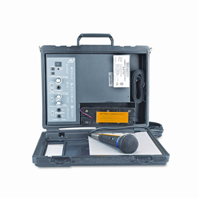 AmpliVox Sound Systems Audio Portable Buddy Professional PA System w/Pro Wired Mic & 15-ft. Cable
