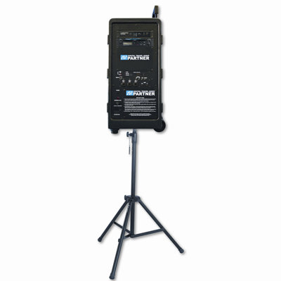 AmpliVox Sound Systems Portable Wireless Digital Travel Partner Public Address System, Black