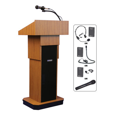 AmpliVox Sound Systems Executive Sound Column Lectern