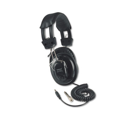 AmpliVox Sound Systems Deluxe Stereo Headphones with Mono Volume Control, Aqua                                                                      