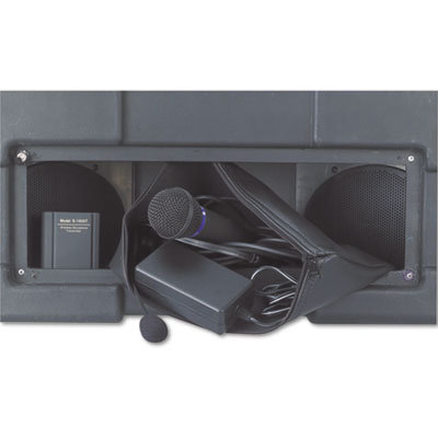 AmpliVox Sound Systems Amplipod Wireless Portable Podium/Lectern, Black