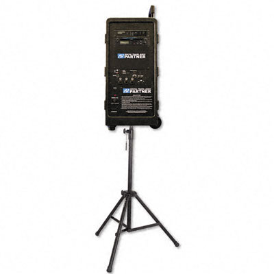 AmpliVox Sound Systems Portable Wireless Digital Travel Partner Public Address System, Black