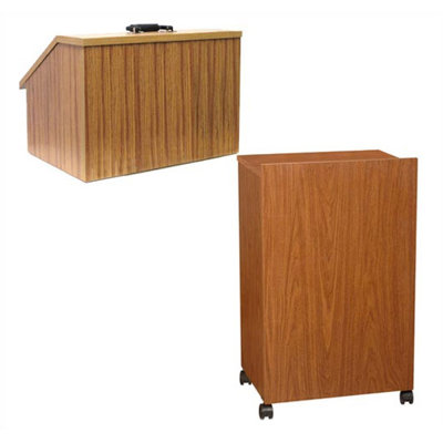 AmpliVox Sound Systems EZ Folding Lectern with Carrying Case