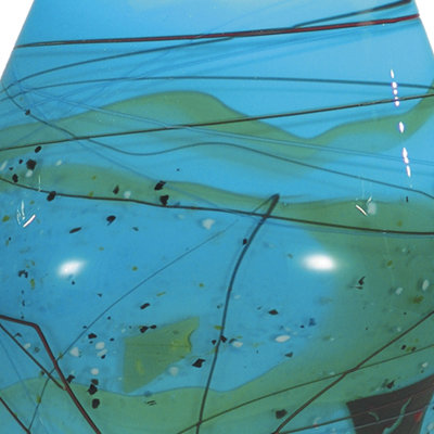 Dale Tiffany Mystic Jar Vase in Blue