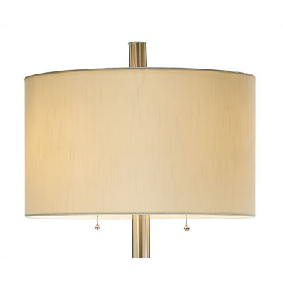 Adesso Boulevard Floor Lamp in Satin Steel