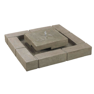 Kenroy Home Belgian Block Resin Floor Fountain
