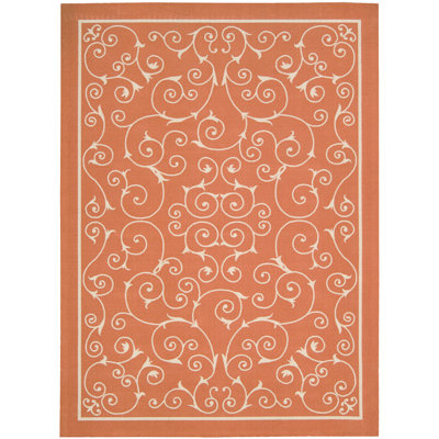 Home & Garden Orange Rug