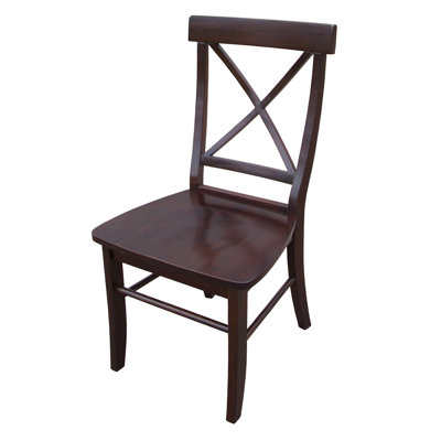 International Concepts Cross Back Side Chair (Set of 2)