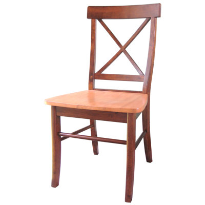 International Concepts Cross Back Side Chair (Set of 2)