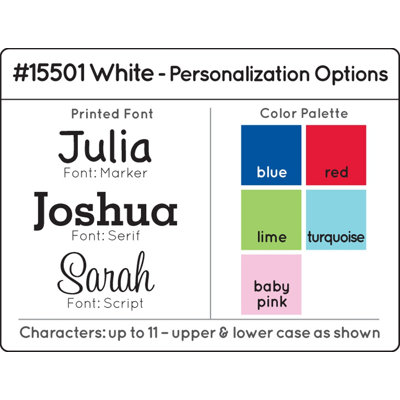 KidKraft Personalized Two Step Stool in White