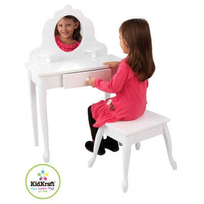 KidKraft Medium 18.25" Diva Table & Stool