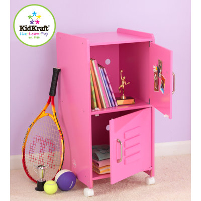 KidKraft Personalized Medium Locker in Bubblegum
