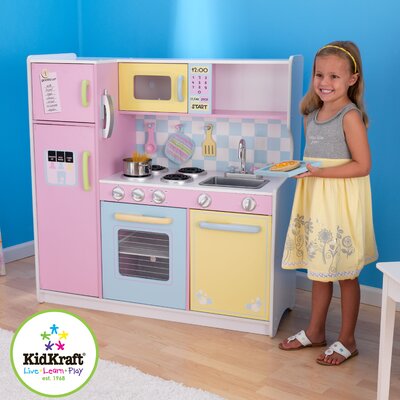 KidKraft Pastel Play Kitchen Set | Wayfair