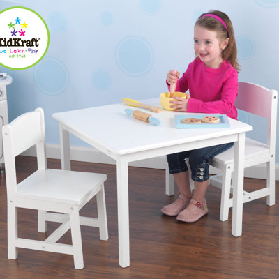 KidKraft Aspen Kids' 3 Piece Table and Chair Set