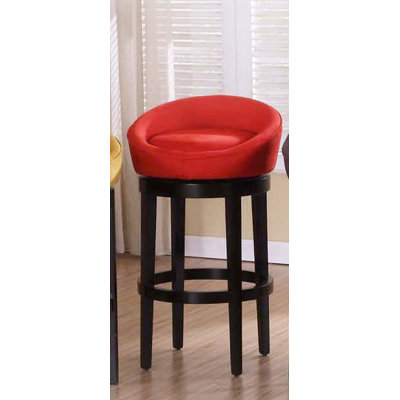 Igloo Microfiber Swivel Barstool in Red