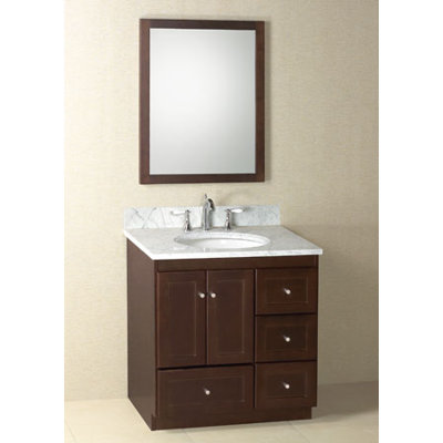Shaker Bathroom Vanity on Ronbow Modular Shaker 31 Bathroom Vanity Set Features Modular