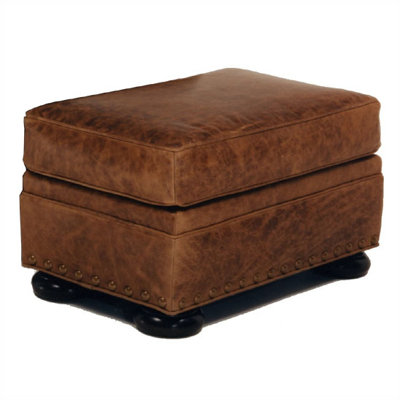 Stratford Leather Ottoman