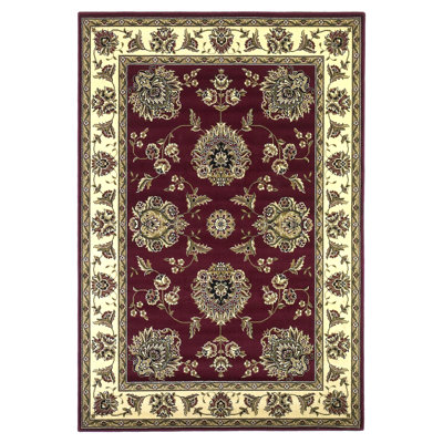 Cambridge Red/Ivory Floral Mahal Rug