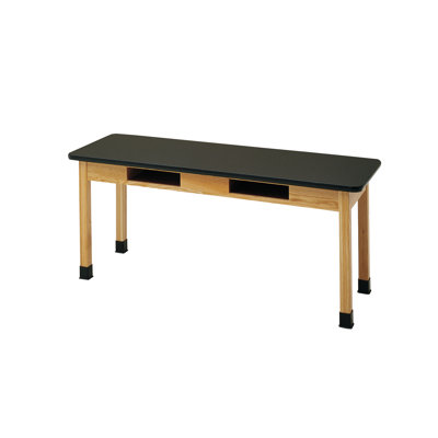 Diversified Woodcrafts Plain Apron Science Table With 2 Book Compartments