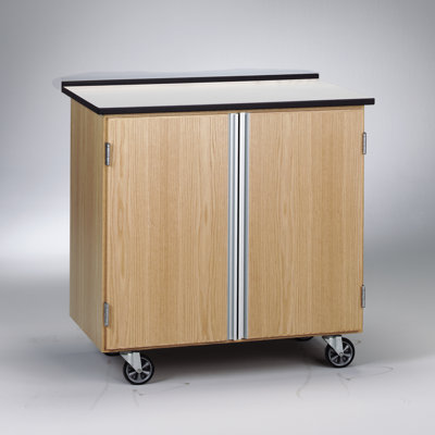 Diversified Woodcrafts Write-N-Roll Mobile Storage Cabinet