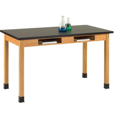 Diversified Woodcrafts Plain Apron Science Table With 2 Book Compartments