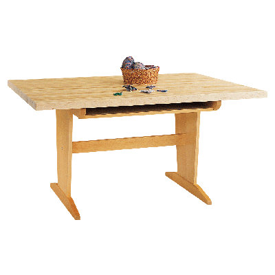 Diversified Woodcrafts Art Planning Table with Book Compartments