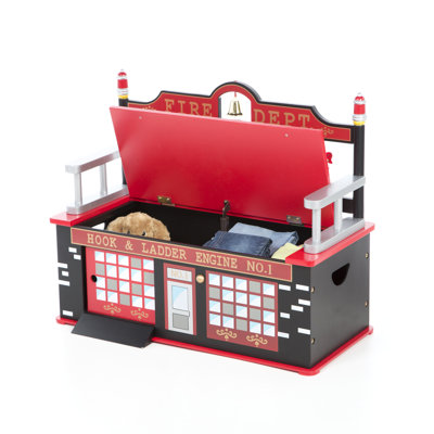 Levels of Discovery Firefighter Kid's Storage Bench