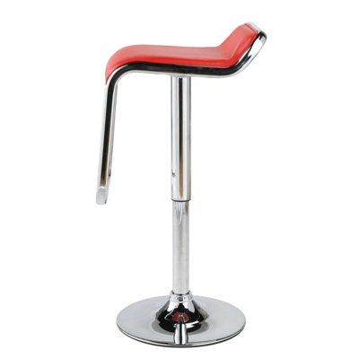 Eurostyle Furgus Adjustable Bar Stool in Red