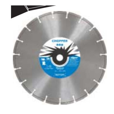 Norton High Speed Diamond Blade for Abrasive Materials with 0.26" Segment Height