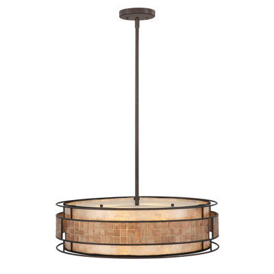 Quoizel Mica 4 Light Drum Pendant