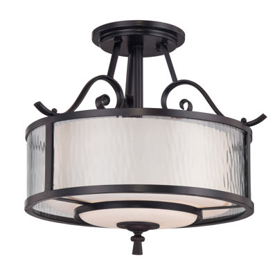 Quoizel Adonis 3 Light Semi Flush Mount