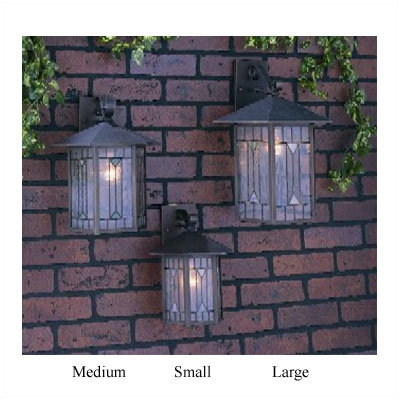 Quoizel Small Chaparral Outdoor Wall Lantern in Medici Bronze