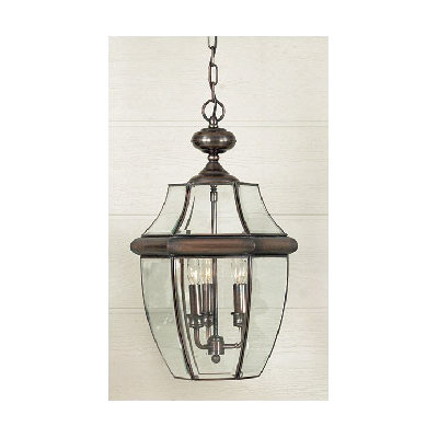Quoizel 21" Newbury Outdoor  Hanging Lantern in Aged Copper