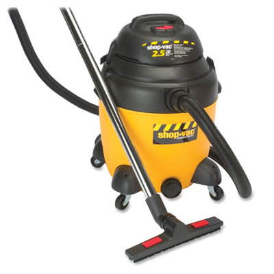 Shop-Vac 12 Gallon 2.5 Peak HP Lock-on Hose Two-Stage Industrial Multi Purpose Wet / Dry Vacuum