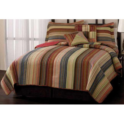 PEM America Retro Chic Quilt Bedding Collection in Red
