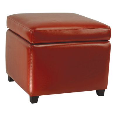 Safavieh Jonathan Leather Cube Ottoman