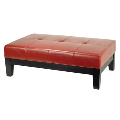 Safavieh Leather Ottoman