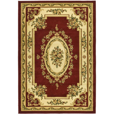 Safavieh Lyndhurst Aubusson Red/Ivory Rug