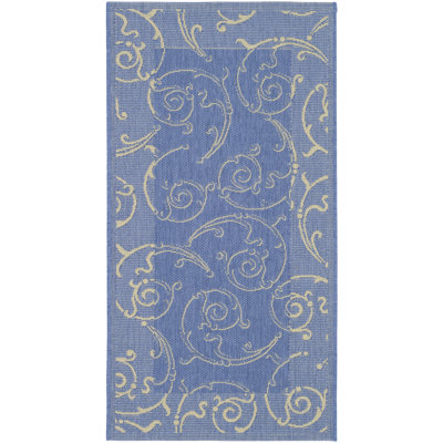 Safavieh Courtyard Blue/Natural Rug