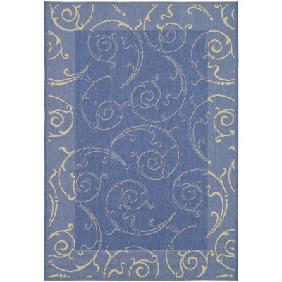 Safavieh Courtyard Blue/Natural Rug
