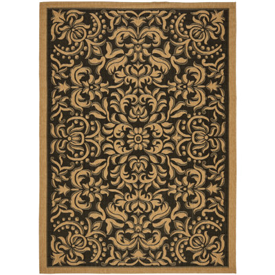 Safavieh Courtyard Dark Black Rug