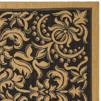 Safavieh Courtyard Dark Black Rug