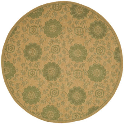 Safavieh Courtyard Natural/Green Rug