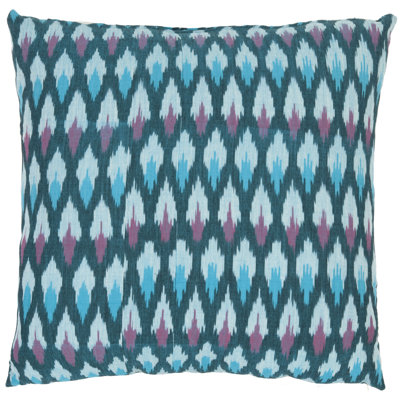 Safavieh Taylor Diamond Ikat Decorative Pillows in Blue (Set of 2)