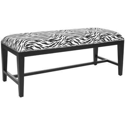 Safavieh Nora Zebra Print Wooden Bench