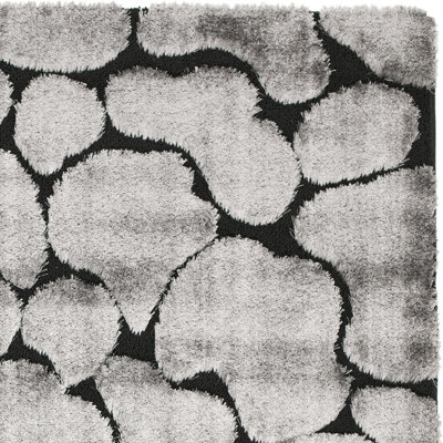 Safavieh Miami Shag Black/Grey Rug