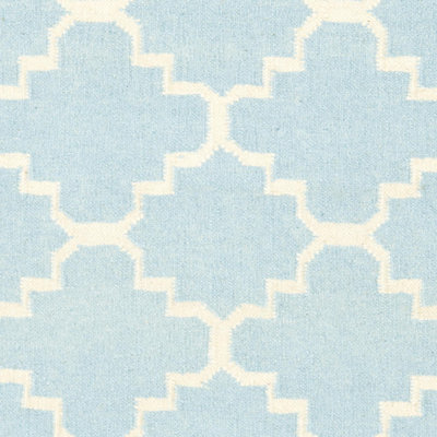Safavieh Dhurries Light Blue/Ivory Checked Rug
