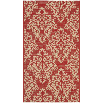 Courtyard Red/Creme Rug