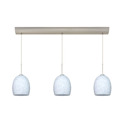 Besa Lighting Lucia 3 Light Pendant with Bar Canopy