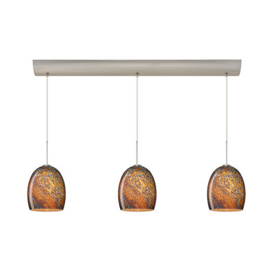 Besa Lighting Lucia 3 Light Pendant with Bar Canopy